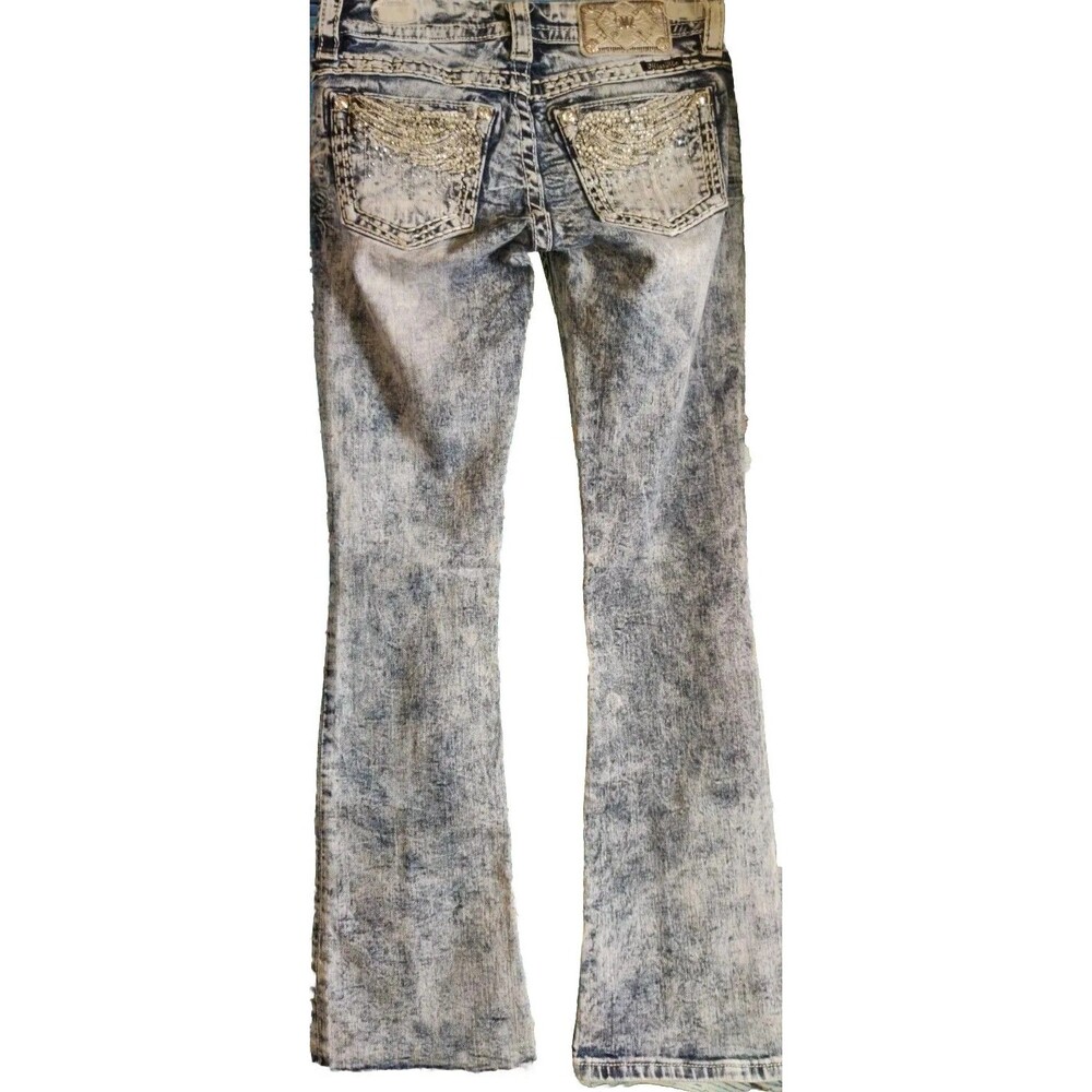 Miss Me Jeans Signature Boot Cut Size 26 JE 834482R - Picture 3 of 7